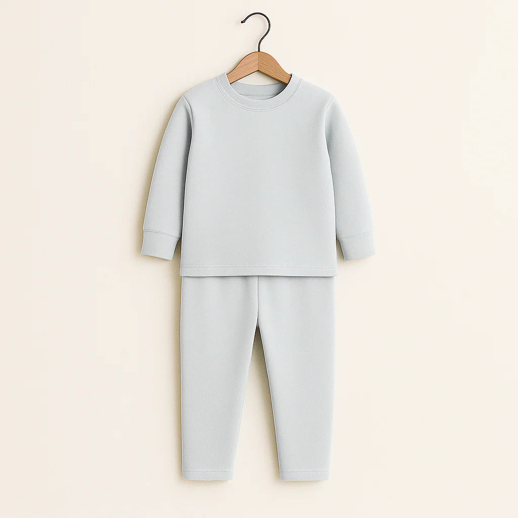 Kids Rib Innerwear Textured Dark Grey Sw