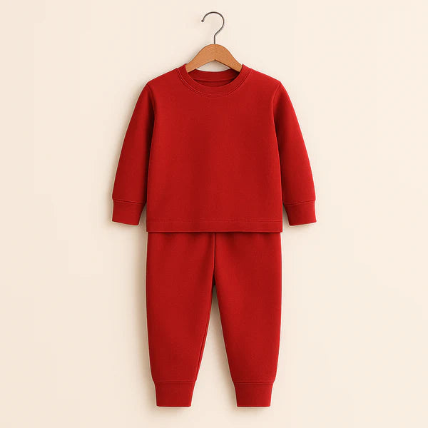 Kids Rib Innerwear Red Sw
